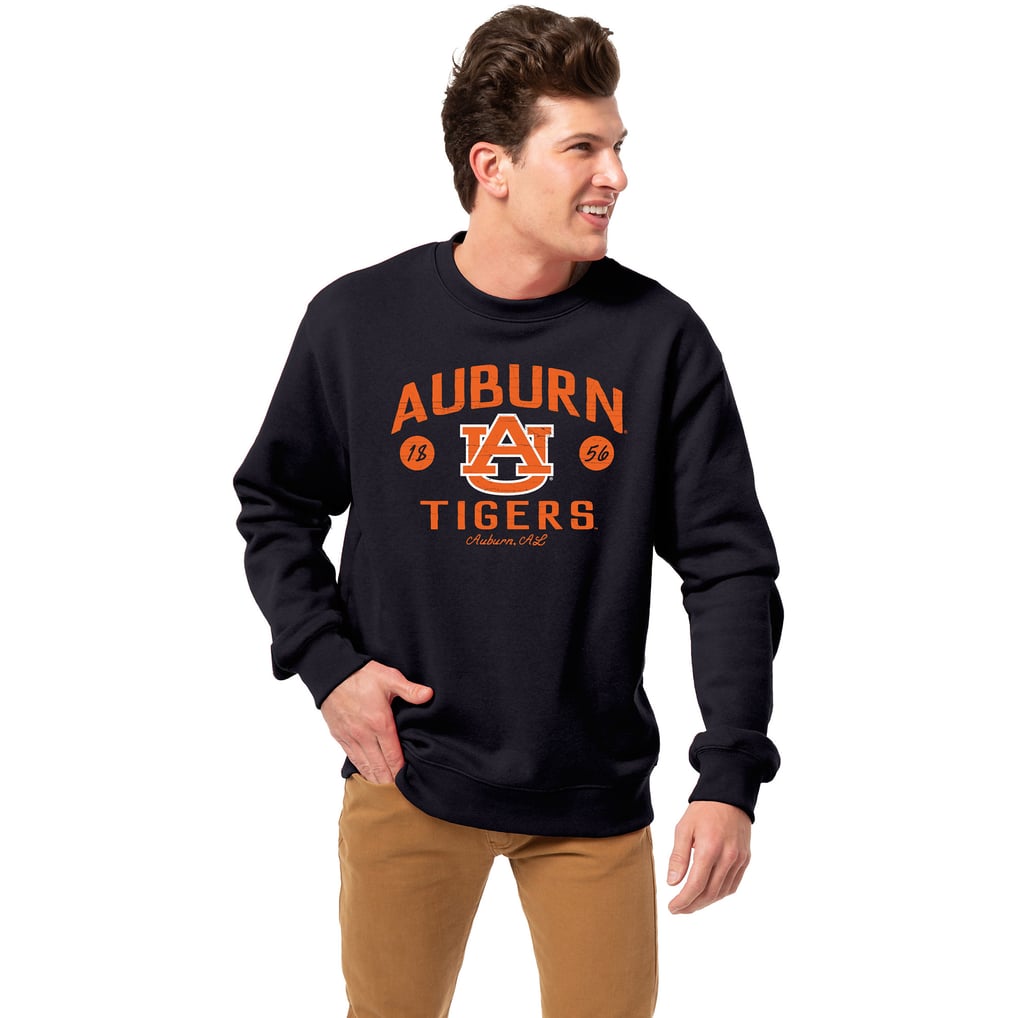  Auburn Tigers League Collegiate Wear Essentials 2.0 Pullover Sweatshirt - Navy